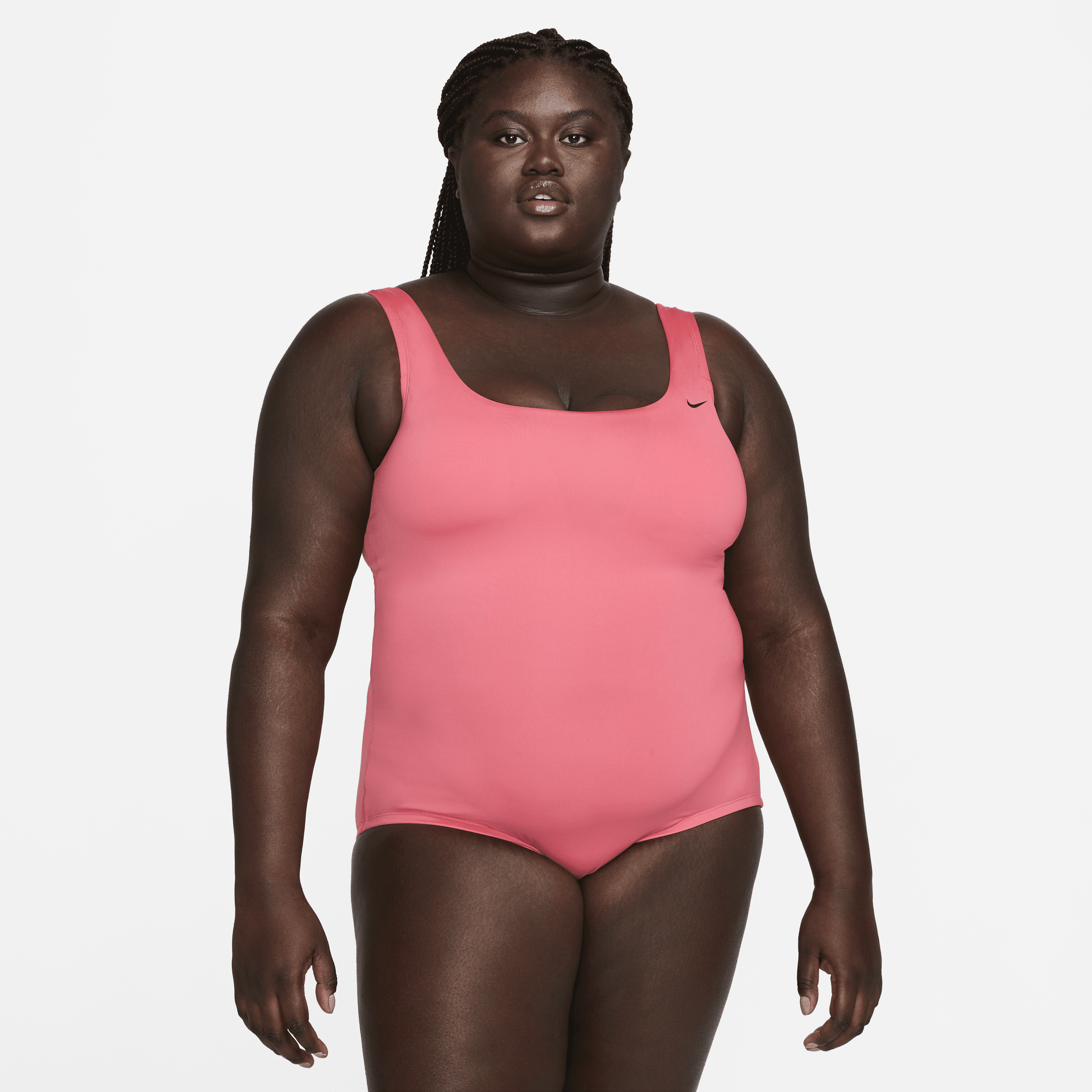 Nike Women's Essential U-back One-piece Swimsuit (plus Size) In Pink